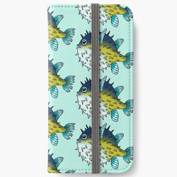 Deep Blue Sea Pufferfish iPhone Wallet