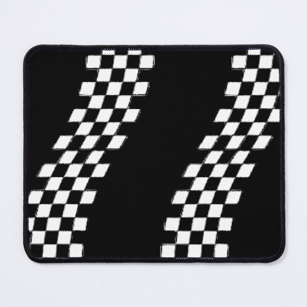 Item preview, Black and White checkered racing stripe designed and sold by BuxomBabe21.
