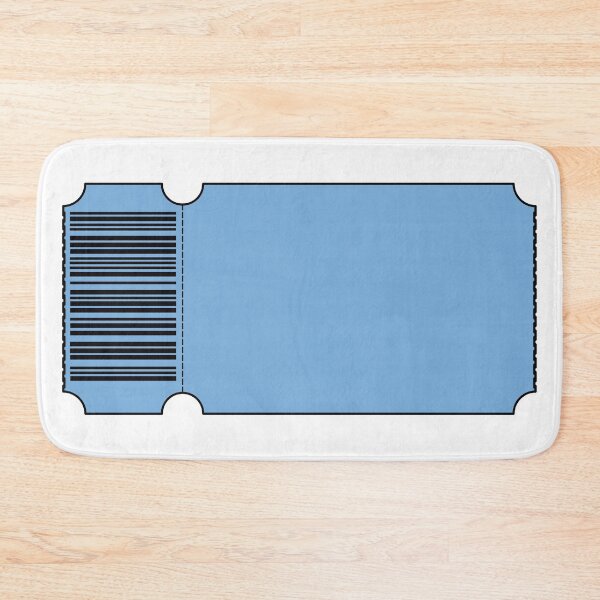 Item preview, Light Blue Ticket - Blank designed and sold by SquirrelsStore.