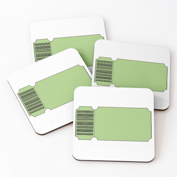 Item preview, Light Green Ticket - Blank designed and sold by SquirrelsStore.