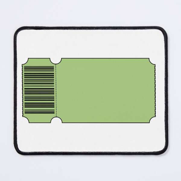 Item preview, Light Green Ticket - Blank designed and sold by SquirrelsStore.