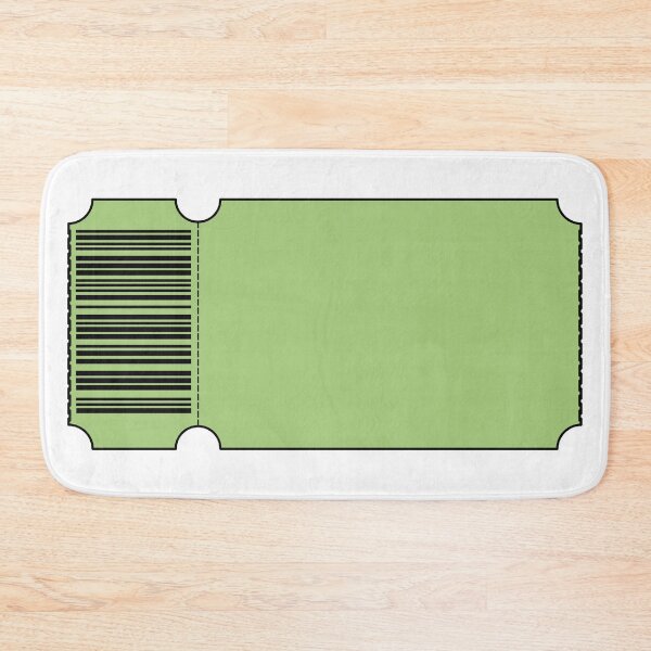 Item preview, Light Green Ticket - Blank designed and sold by SquirrelsStore.