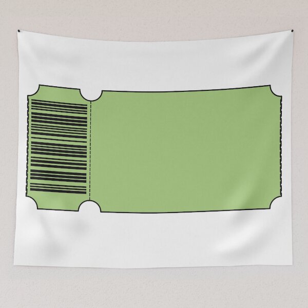 Item preview, Light Green Ticket - Blank designed and sold by SquirrelsStore.