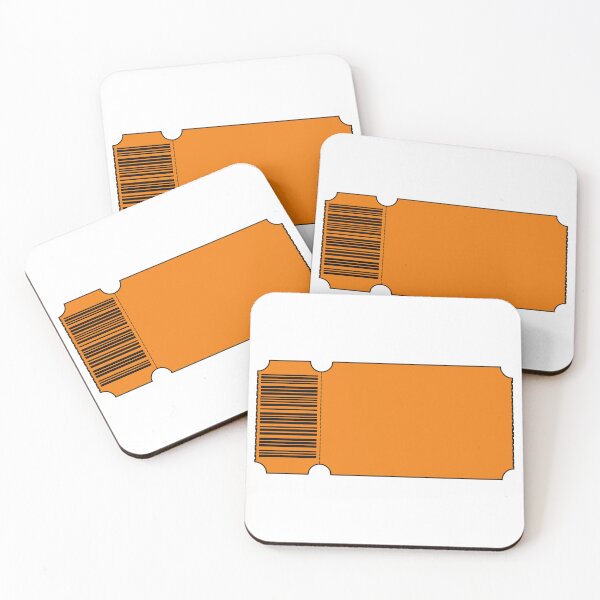 Item preview, Orange Ticket - Blank designed and sold by SquirrelsStore.