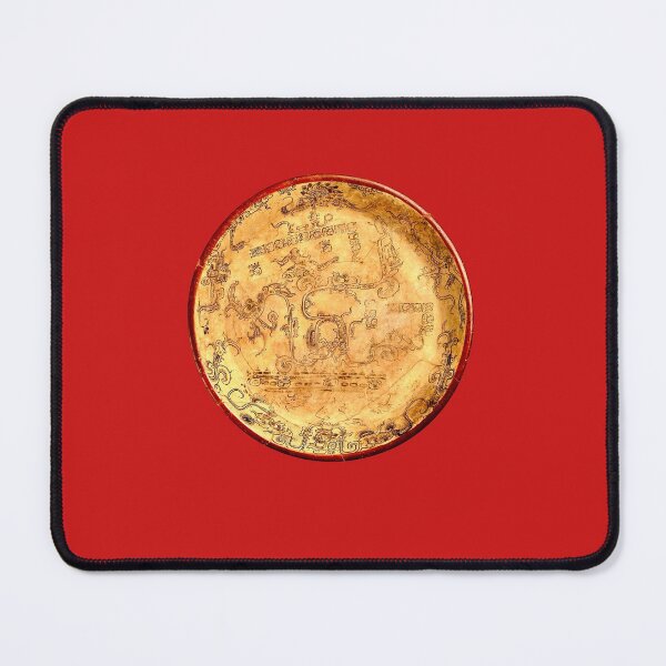 Item preview, Plate with the god Chahk Maya 600-800 CE designed and sold by Antigua_Arcana.