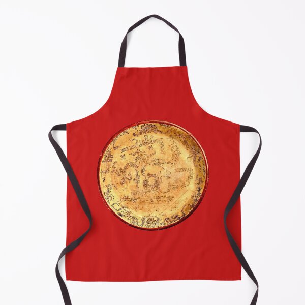 Item preview, Plate with the god Chahk Maya 600-800 CE designed and sold by Antigua_Arcana.