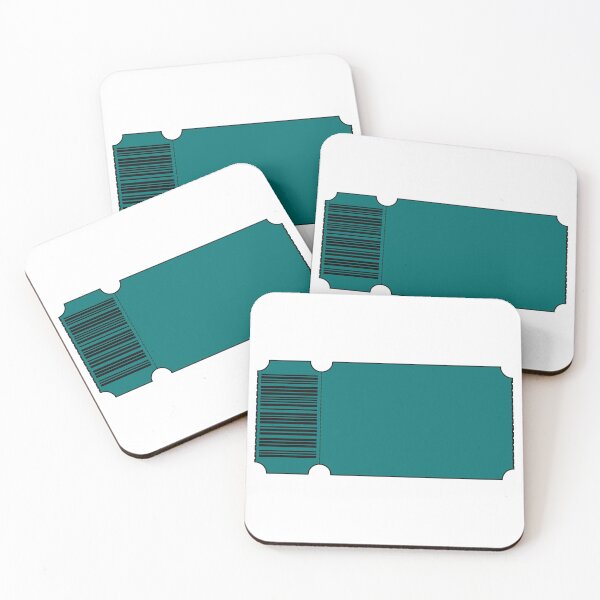 Item preview, Teal Ticket - Blank designed and sold by SquirrelsStore.