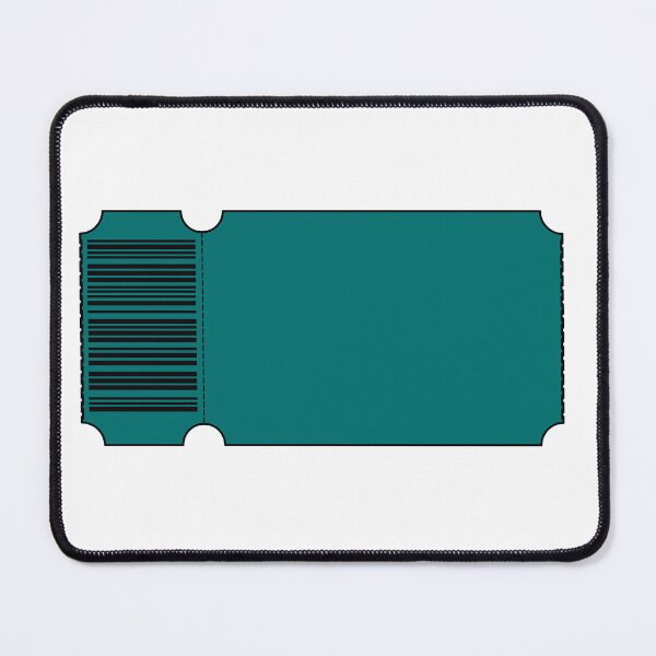 Item preview, Teal Ticket - Blank designed and sold by SquirrelsStore.