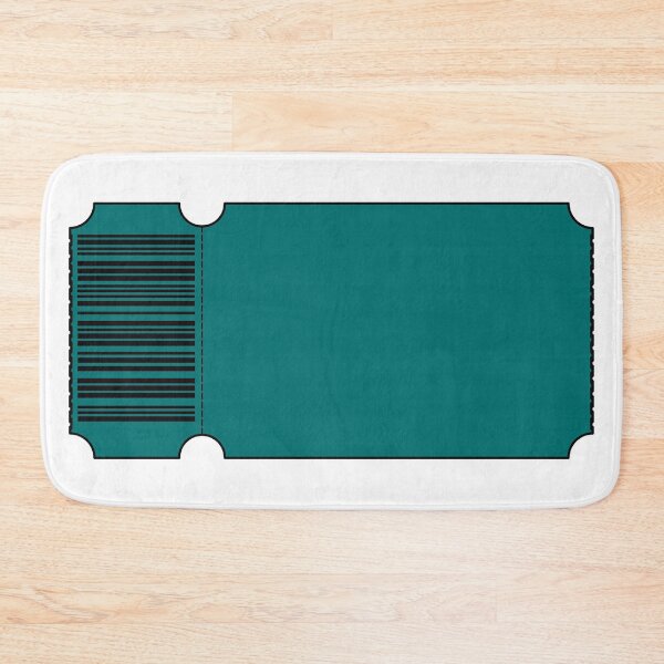 Item preview, Teal Ticket - Blank designed and sold by SquirrelsStore.