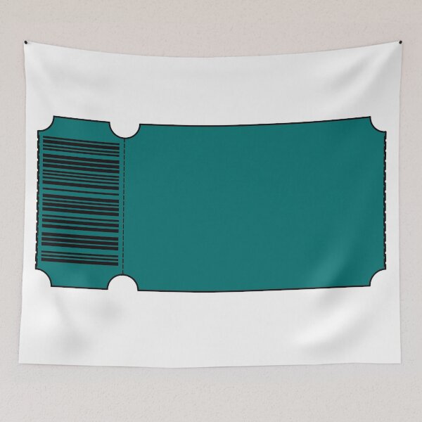 Item preview, Teal Ticket - Blank designed and sold by SquirrelsStore.