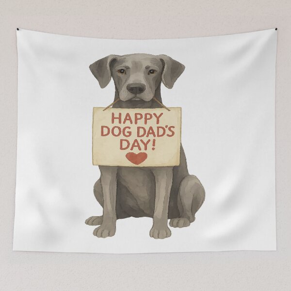 Item preview, Great Dane Loyalty – Happy Dog Dad’s Day Watercolor Art designed and sold by AbstractAnom.