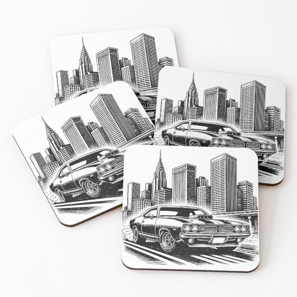 Item preview, Muscle & Metal – Classic Ride, City Vibes designed and sold by RyanK610.