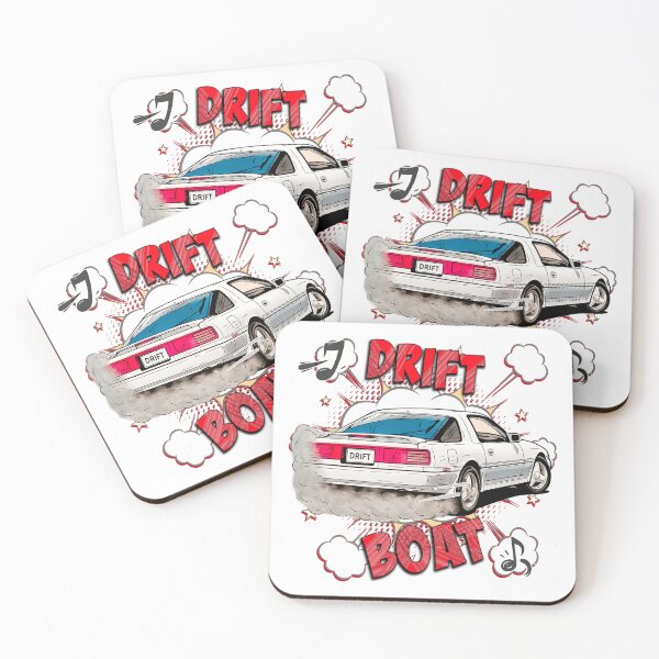 Item preview, Drift Boat – Retro JDM Supra Comic Style Drift Art designed and sold by Michael van der Hoorn.