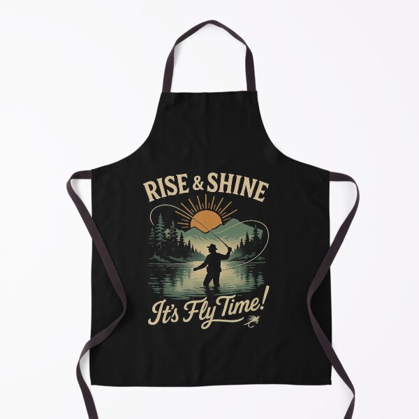 Item preview, Rise & Shine It’s Fly Time – Retro Fly Fishing designed and sold by Kybruno's Creations.