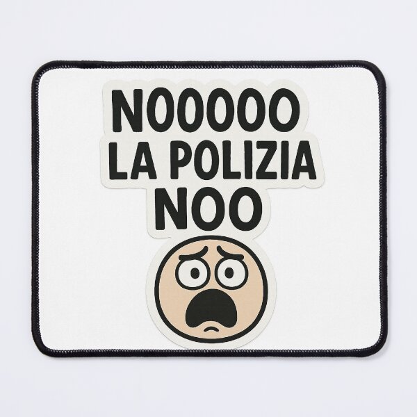 Item preview, NOOOOO LA POLIZIA NOO (Italian Brainrot) designed and sold by LookinFreshh.