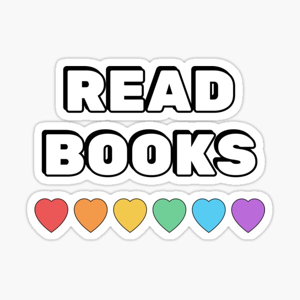 Item preview, Read Books Rainbow Hearts designed and sold by Inspirationmotivation.