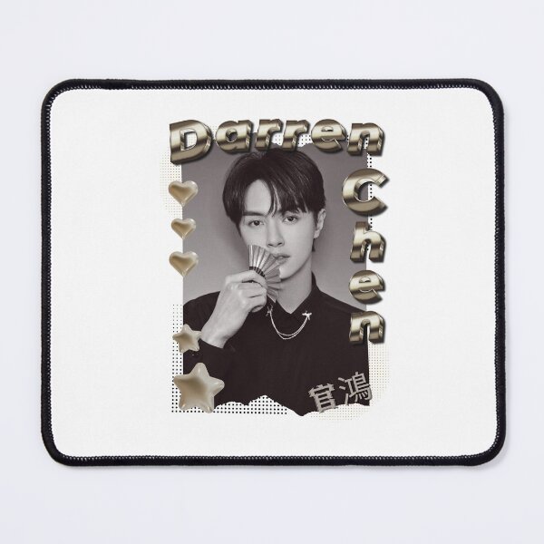 Item preview, Darren Chen Chinese Drama Actor Scrapbook Collage Cozy Y2K in Black White Gold designed and sold by HELL0WBELLO.