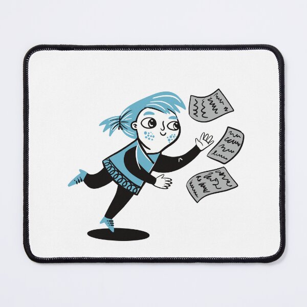Item preview, Girl chasing papers designed and sold by jasmineberry.