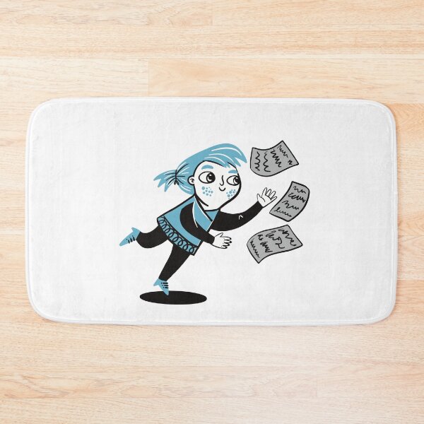 Item preview, Girl chasing papers designed and sold by jasmineberry.