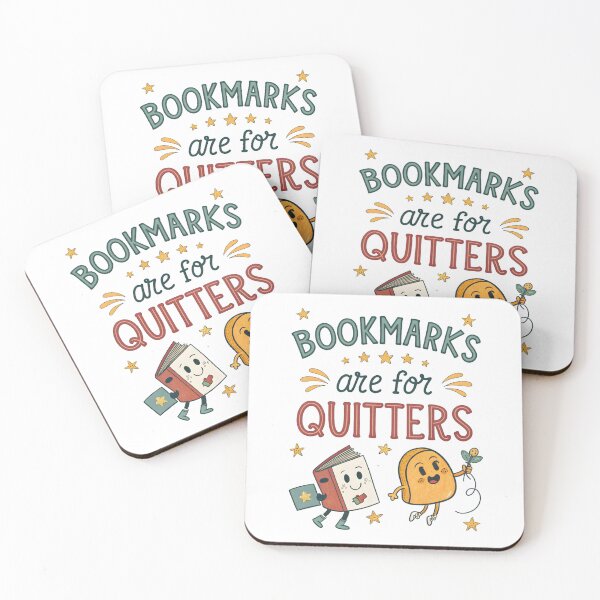 Item preview, bookmarks are for quitters designed and sold by Ismartista.