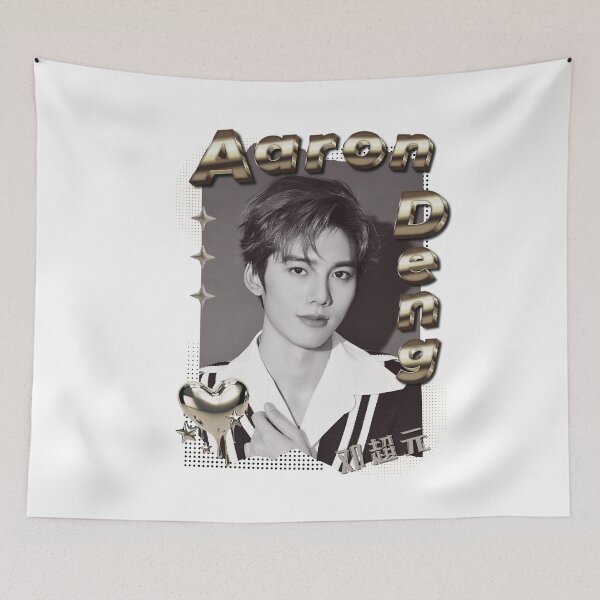 Item preview, Aaron Deng - Deng Chao Yuan Chinese Drama Actor Scrapbook Collage Cozy Y2K in Black White Gold designed and sold by HELL0WBELLO.