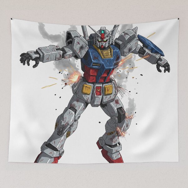 Item preview, Battle Damaged Gundam designed and sold by StitchNRebl.
