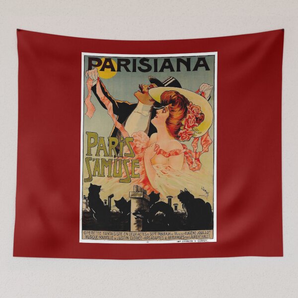 Item preview, PARIS SAMUSE : Vintage 1909 Parisiana Opera Advertising Print designed and sold by posterbobs.