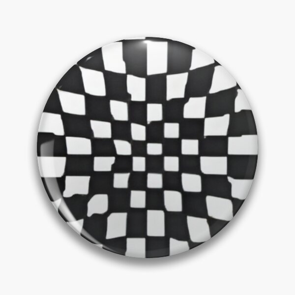 Item preview, Trippy Black and White checkered racing flag designed and sold by BuxomBabe21.