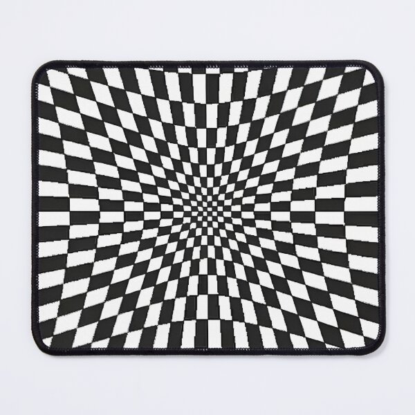 Item preview, Trippy Black and White checkered racing flag designed and sold by BuxomBabe21.