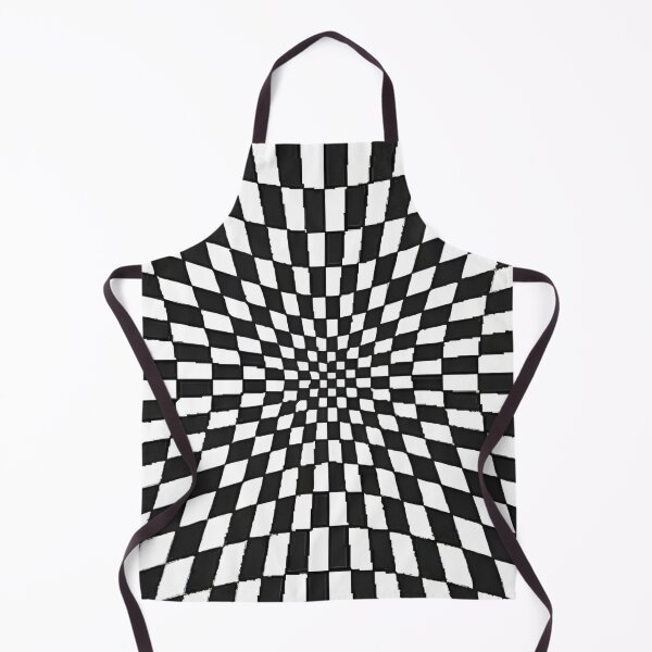Item preview, Trippy Black and White checkered racing flag designed and sold by BuxomBabe21.