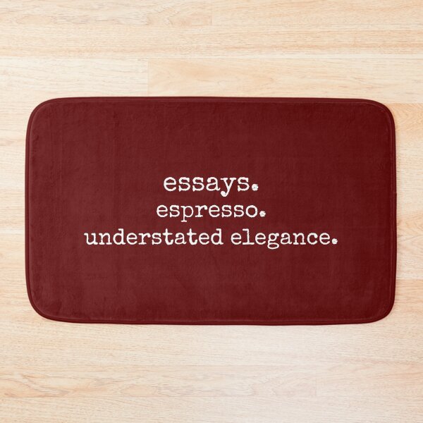 Item preview, Essays Espresso Understated Elegance designed and sold by DemureArtsy.
