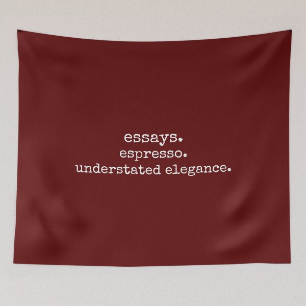 Item preview, Essays Espresso Understated Elegance designed and sold by DemureArtsy.