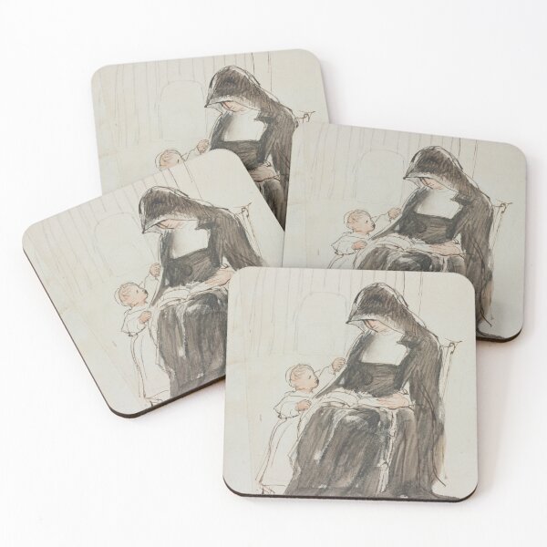 Item preview, Nun reading to a child designed and sold by 19th Century in Color.