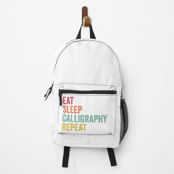 Item preview, Eat Sleep Calligraphy Repeat designed and sold by SarahJisri.