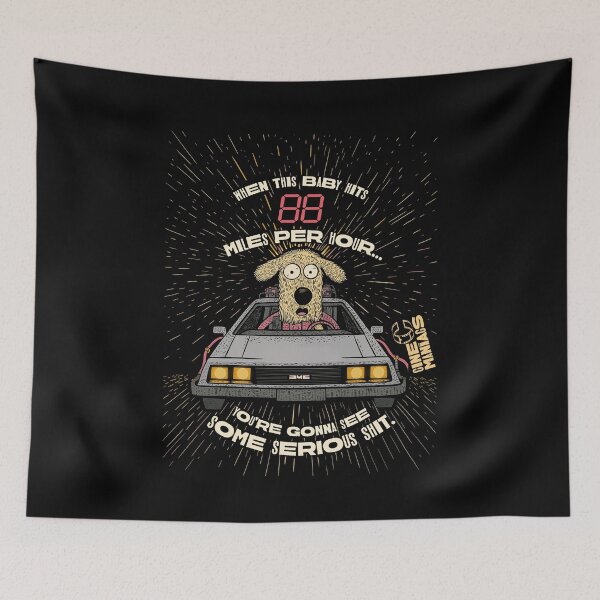 Item preview, 88 MPH Dog Ride – Time Travel Parody designed and sold by Cinemaniacs Shop.