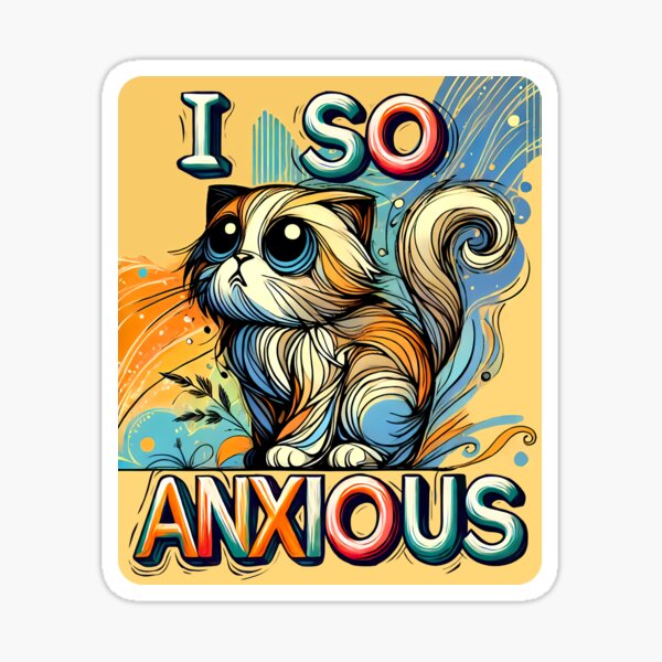 Item preview, I so Anxious, typography designed and sold by maxmaj.