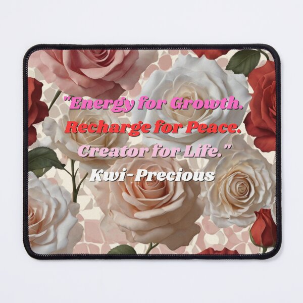 Item preview, "Energy for Growth. Recharge for Peace. Creator for Life."   designed and sold by Kwi-Precious.