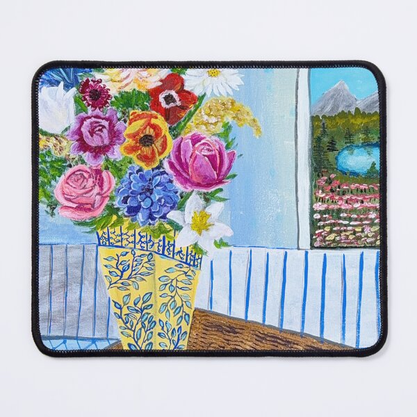 Item preview, Flowers in a Yellow Vase designed and sold by treedelavie.