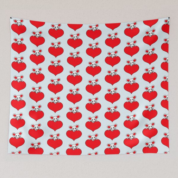 Item preview, Mouse Heart Love Symbol Favorite Animal Pet Cute designed and sold by shirt-o-mat.