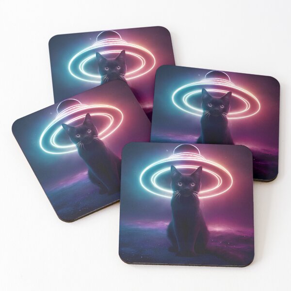 Item preview, Cat's neon cosmic odyssey designed and sold by Paul-Place.