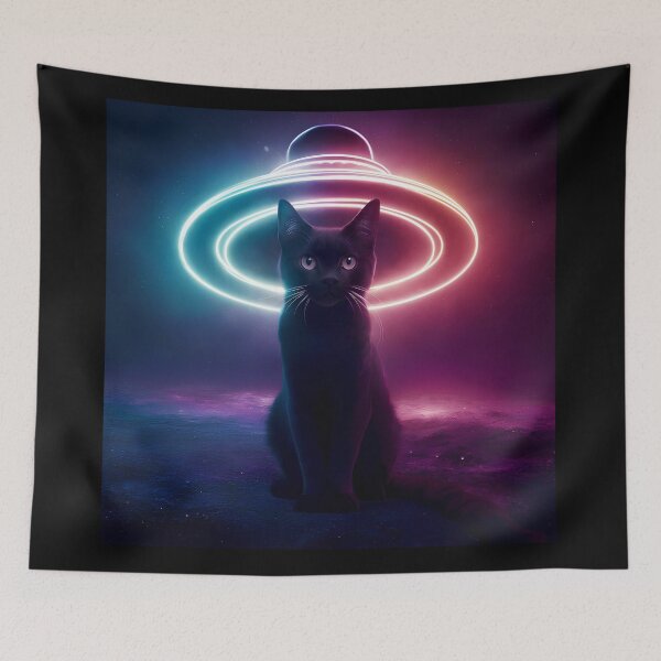 Item preview, Cat's neon cosmic odyssey designed and sold by Paul-Place.