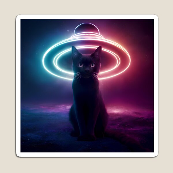 Item preview, Cat's neon cosmic odyssey designed and sold by Paul-Place.