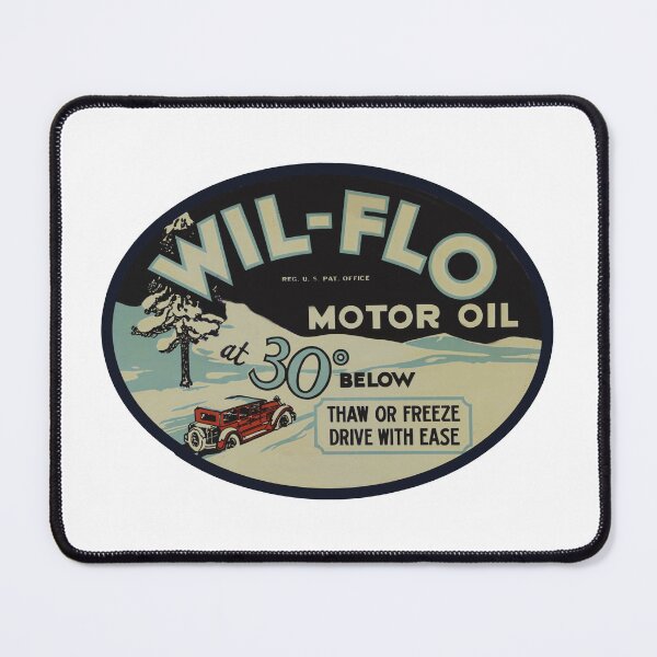 Item preview, Vintage Wil Flo Motor Oil designed and sold by QuayTradingCo.