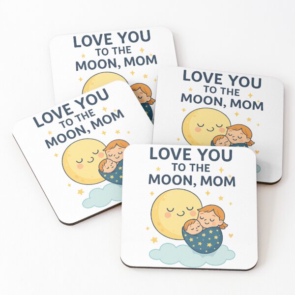 Item preview, Love you to the moon, Mom designed and sold by icyani2024.