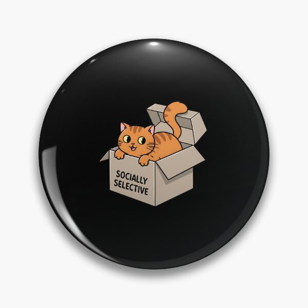 Item preview, Socially Selective Cat designed and sold by Meow Cat.