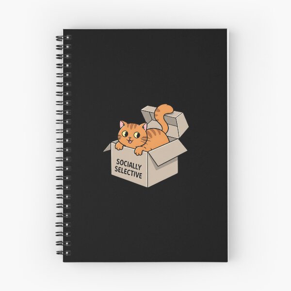 Item preview, Socially Selective Cat designed and sold by Meow Cat.