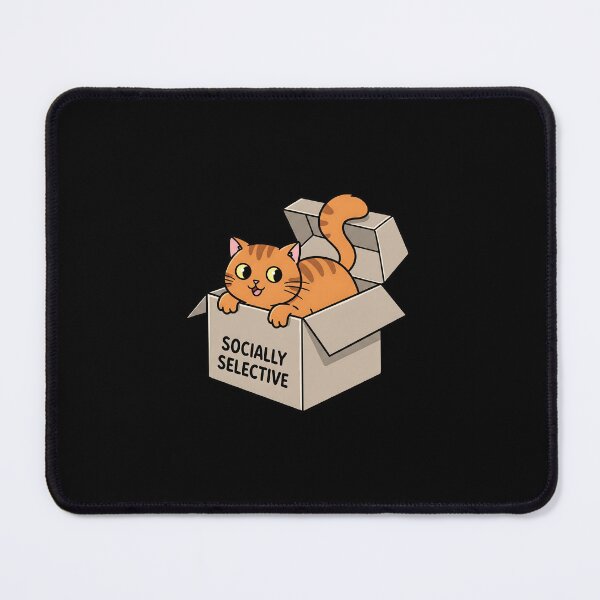 Item preview, Socially Selective Cat designed and sold by Meow Cat.