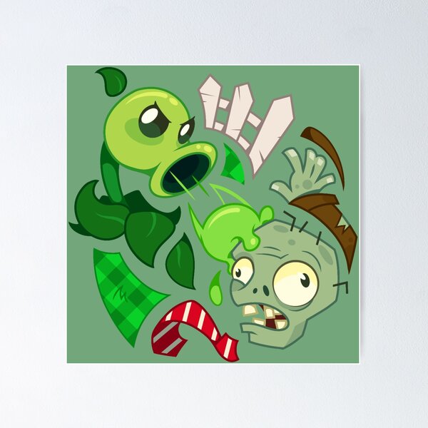 Pea vs a zombie Poster