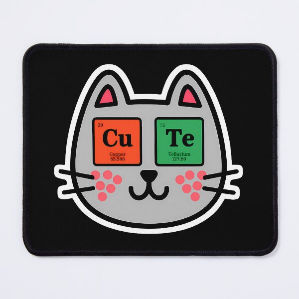 Item preview, Cu-Te Chemistry: Adorable Science Cat designed and sold by Psycho-Crazy.
