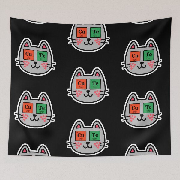Item preview, Cu-Te Chemistry: Adorable Science Cat designed and sold by Psycho-Crazy.